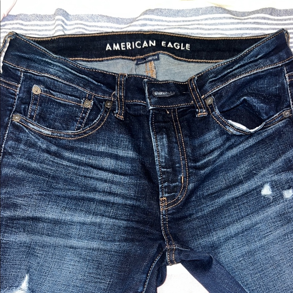American Eagle Dark Blue Denim Jeans